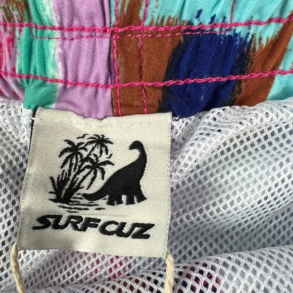 Surf Cuz Swim Shorts Men's Extra Extra Large Colorful Swimming Trunks - Picture 5 of 16